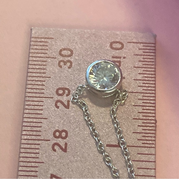 Auction ⚜️ Cubic Zirconia Costume Necklace ~ Approx 21” - Picture 3 of 3